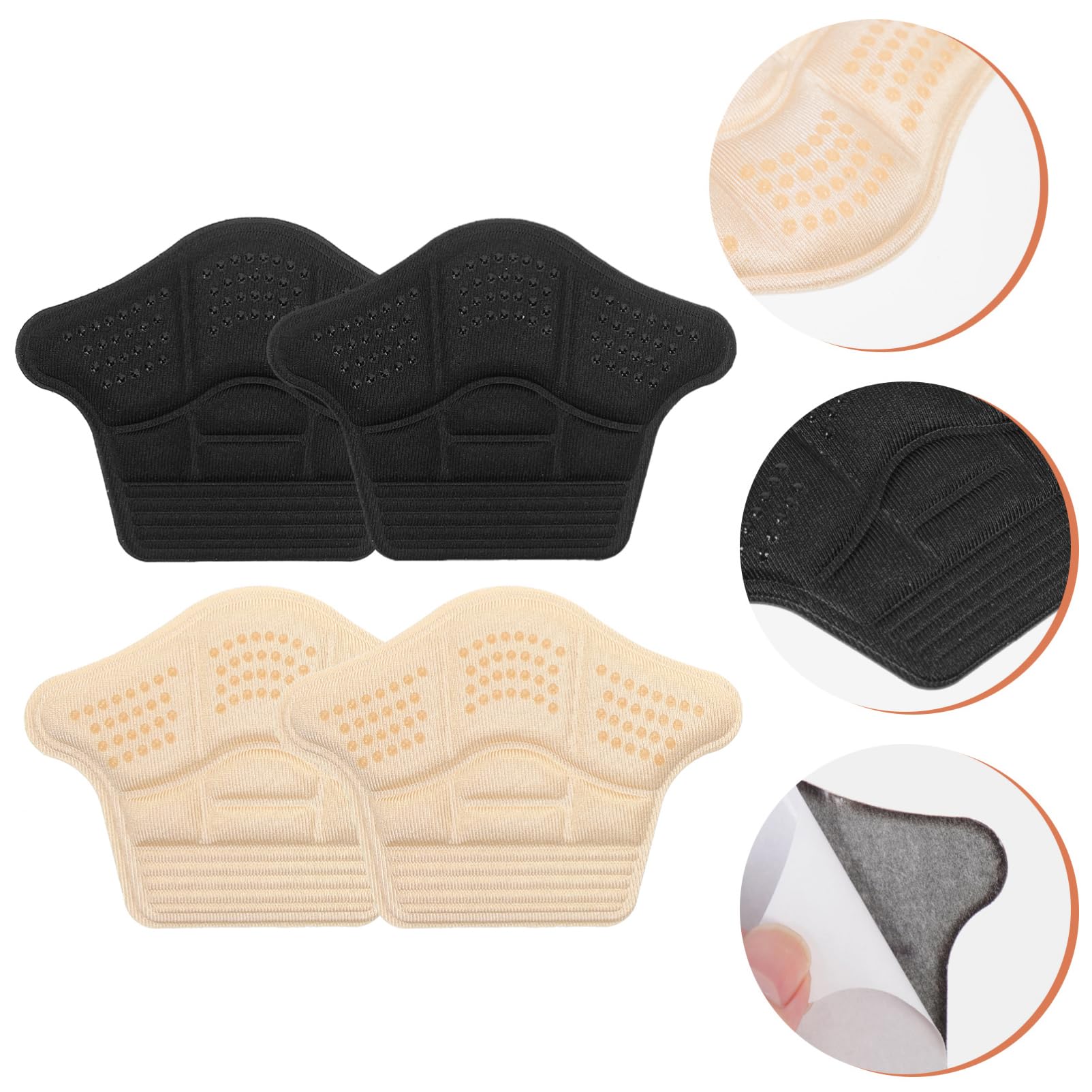 Baluue 5 Sätze Rutschfestes Fersenpolster Schuhteppich Insole Ferseneinsätze Für Damen Schuheinlagen Für Damen High-heel-einsätze Kissen Fersenpolster Für Schuhe Schaum 4 Paare * 5