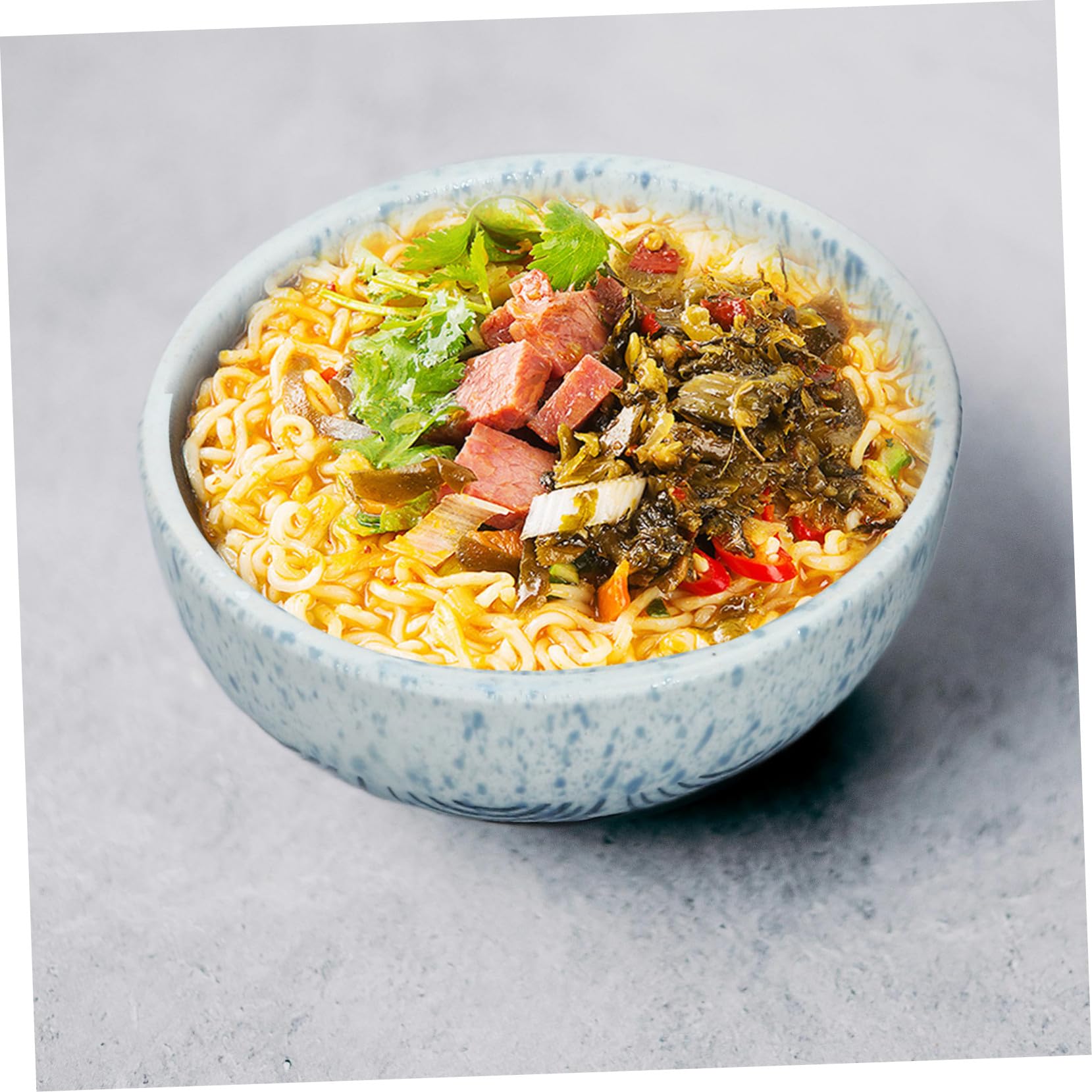 Cuenco Japonés para Sopa con Tapa, 1 Juego de Cerámica Azul | Acabado Liso sin Rebabas, Incluye Cuchara, Formato Multifunción para Ramen y Aperitivos