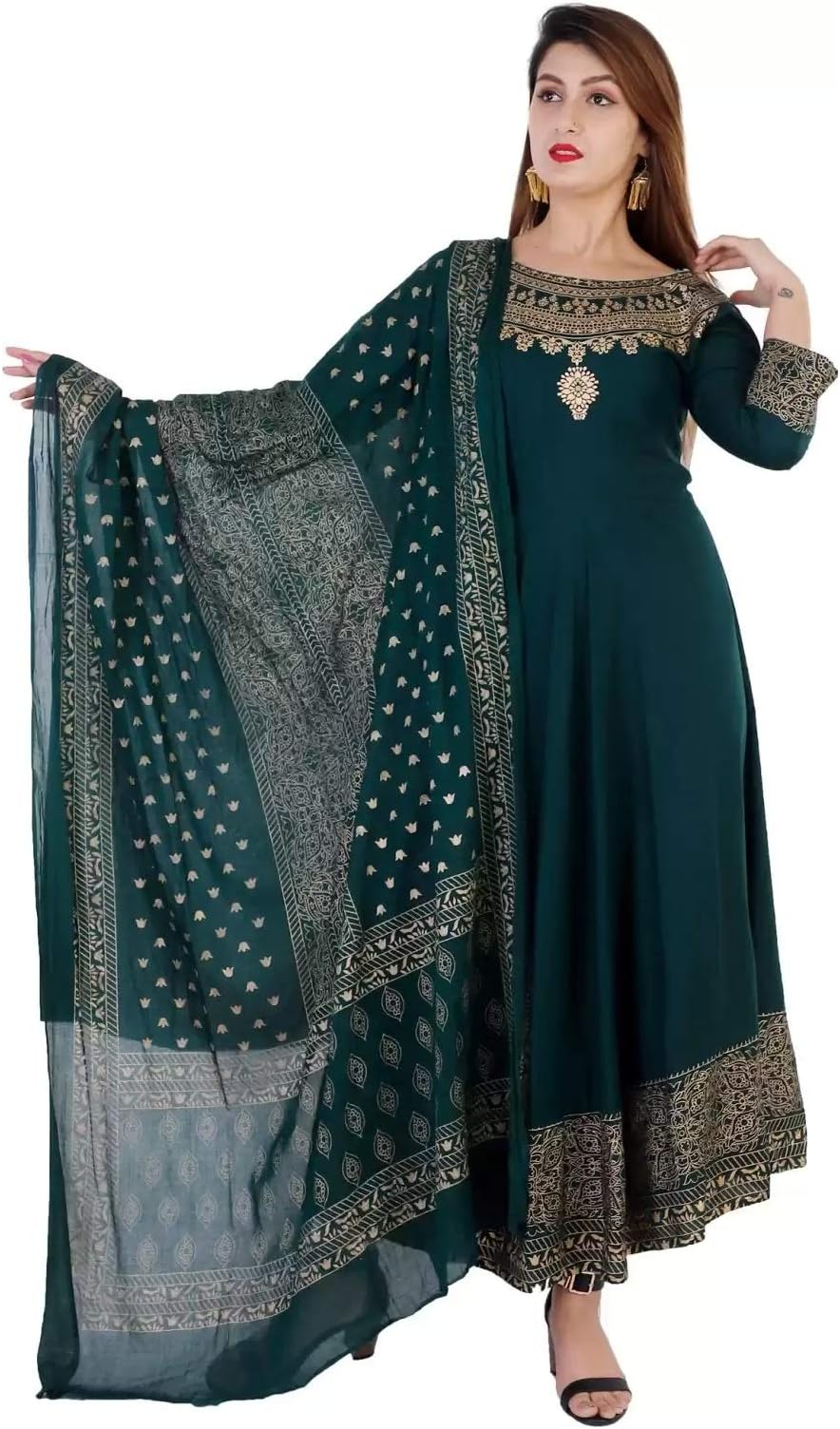 kurta for women with dupatta party wear traditional Indian Designer Anarkali Kurti