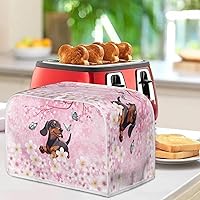 Vista 256 de Marbling Butterfly Print 2 Slice Toaster Dust Cover, Kitchen Small Appliance, Anti Dust and Fingerprint Bread Machine Cover