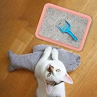 Vista 5 de 5 cajas de arena poco profundas para gatos, bandejas y sartenes de plástico para gatos de interior (5 colores)