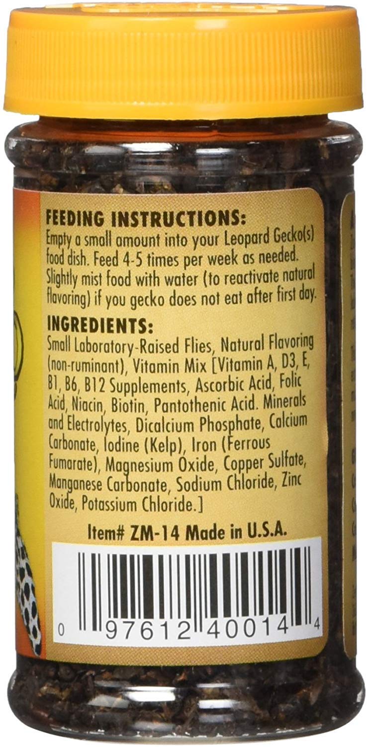 Zoo Med Leopard Gecko Natural Blend Healthy Nutritious Food 4 oz - Pack de 3
