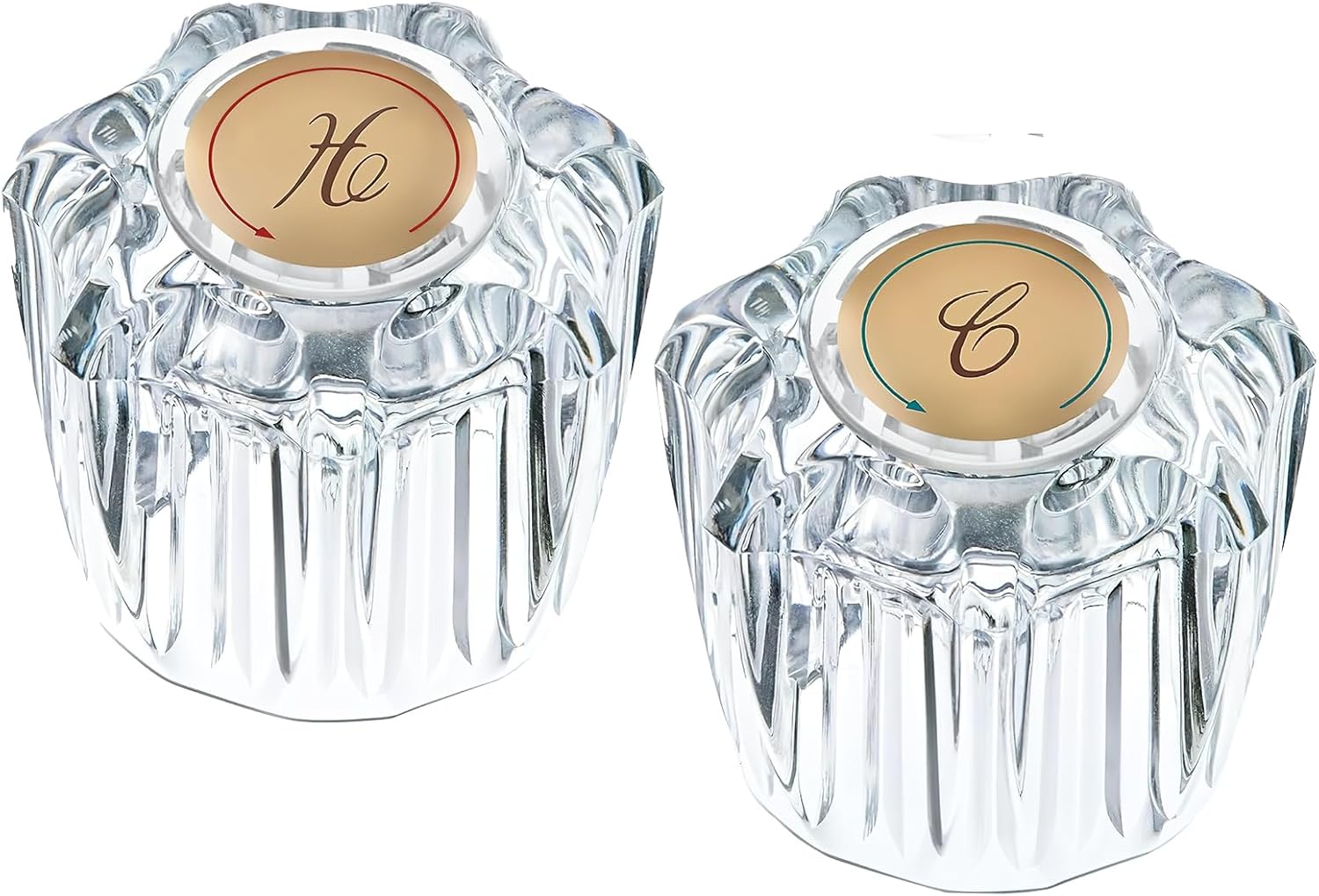 Yenblow Bathroom Faucet Knobs Replacement, Bathtub Faucet Handles, Hot