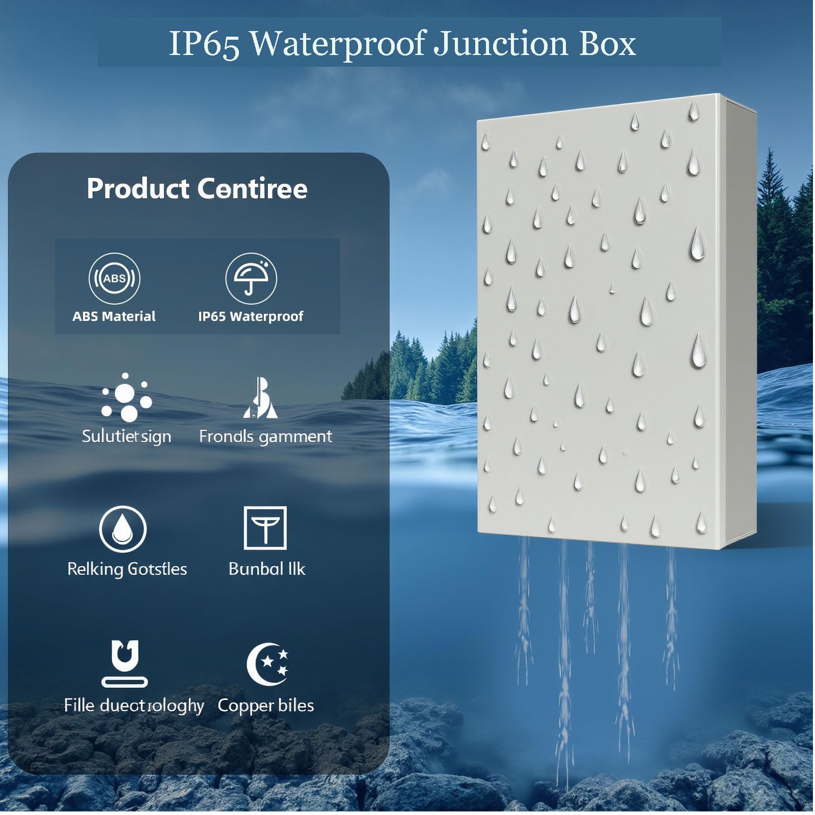 Junction Box, 2 Pieces Junction Box, Waterproof IP65 Junction Box, ABS Electrical Connection Boxes, DIY Plastic Case - Image 3