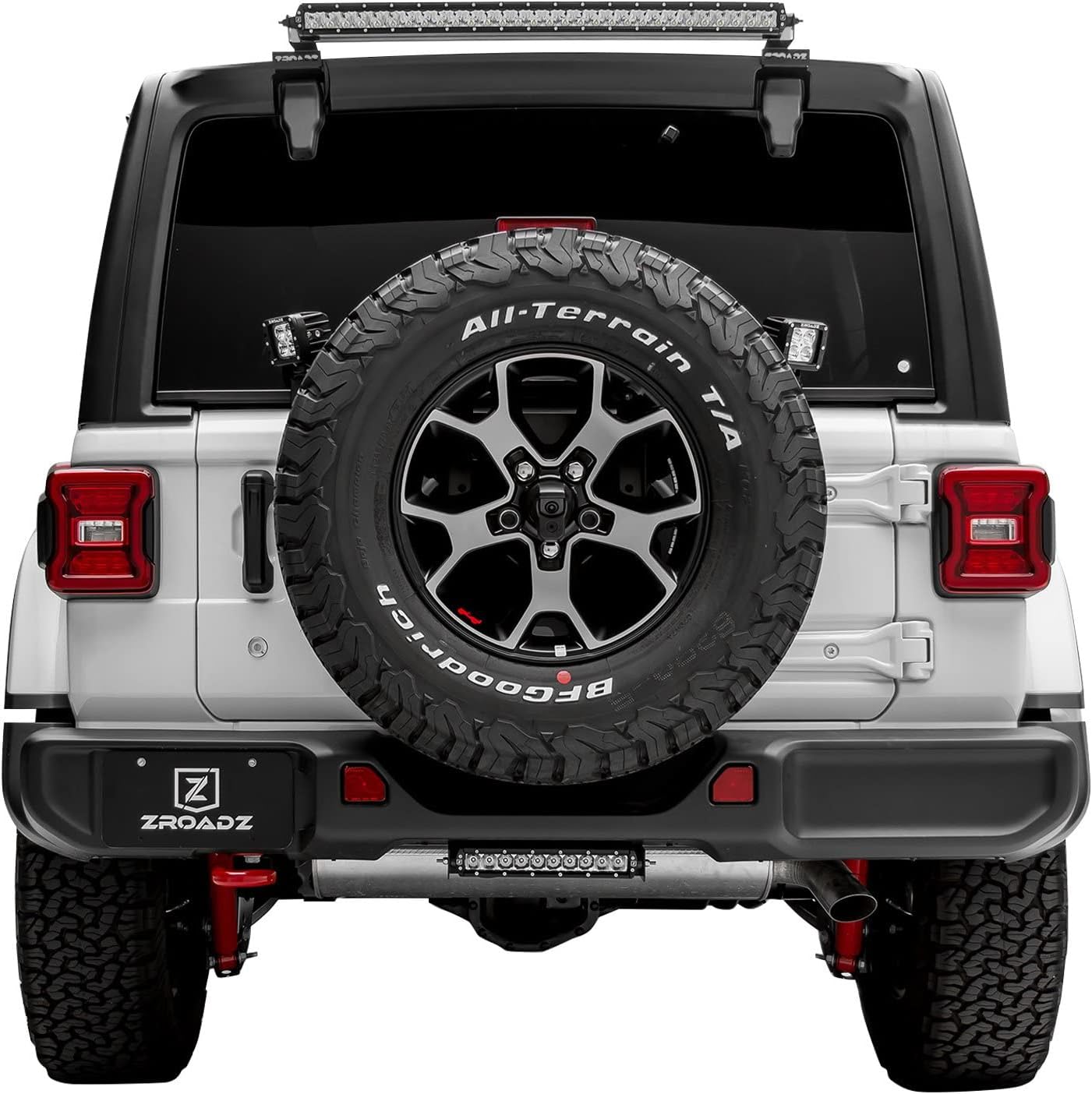 2018-2022 Jeep JL Rear Window LED Bracket to mount (1) 30 Inch Staight Single Row LED Light Bar - PN #Z394931