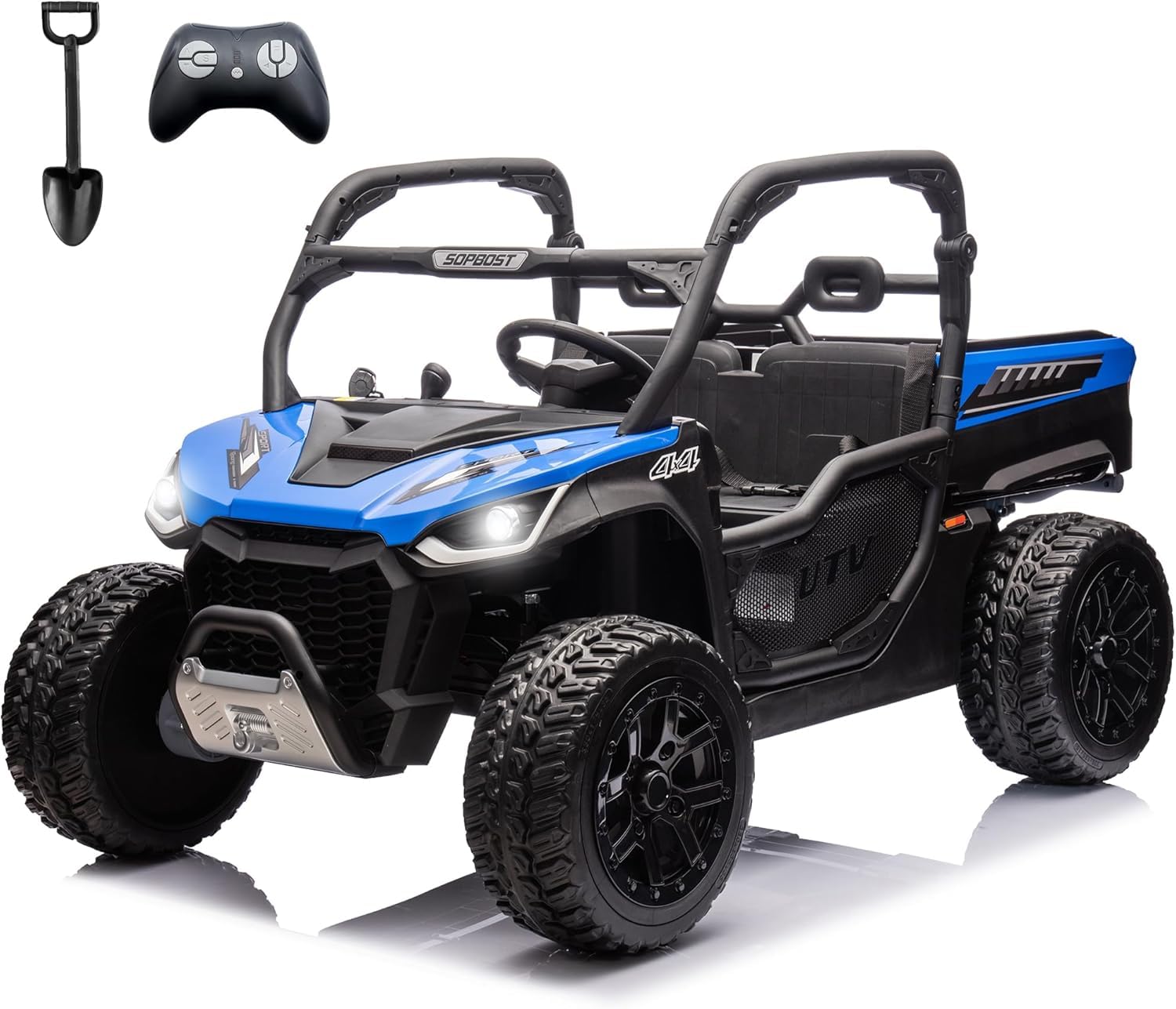 Amazon.com: sopbost 24V 10Ah 2 Seater Ride On Car with Remote