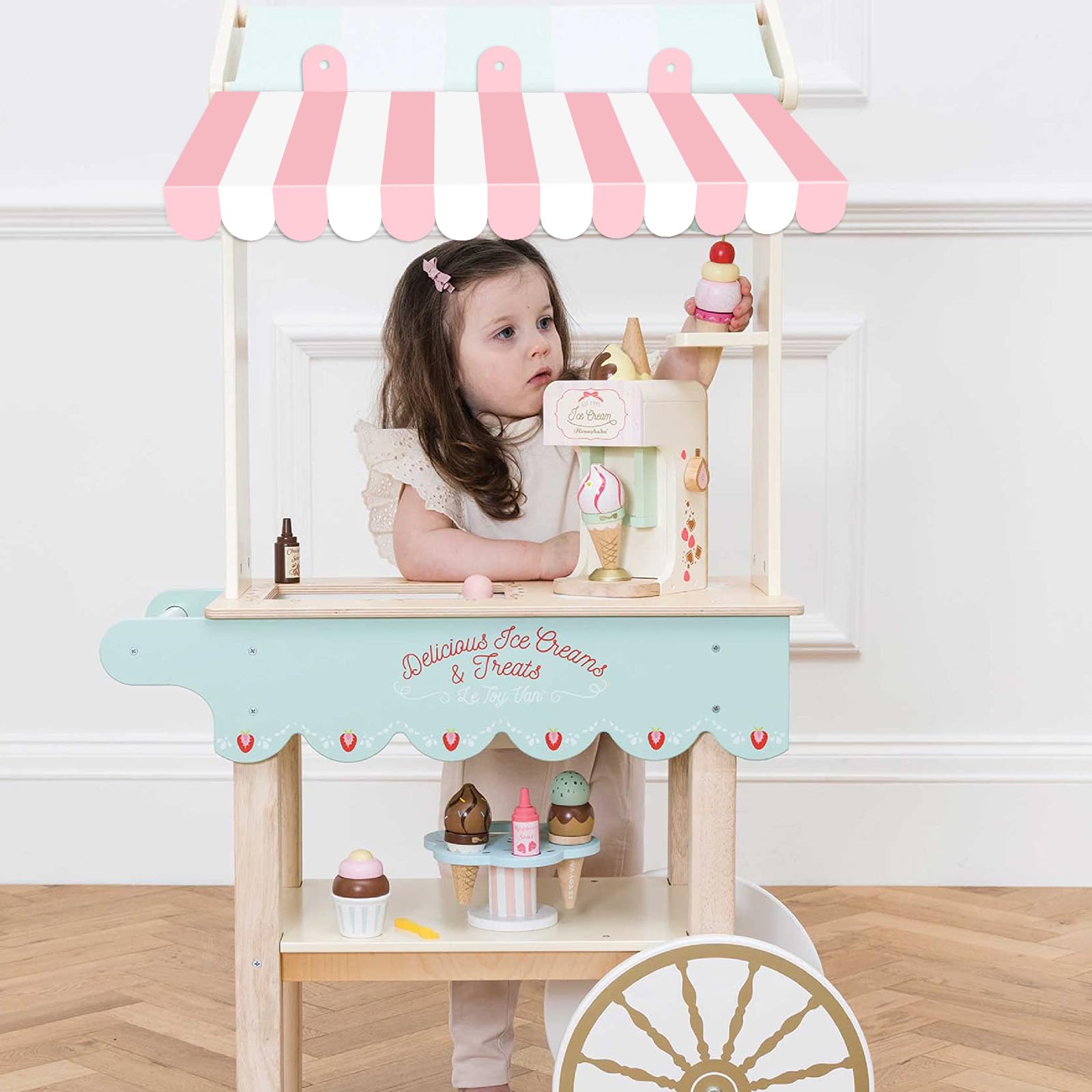 Tallew Lot De 4 Auvents De Cirque 3D - Décoration Murale - Rayures