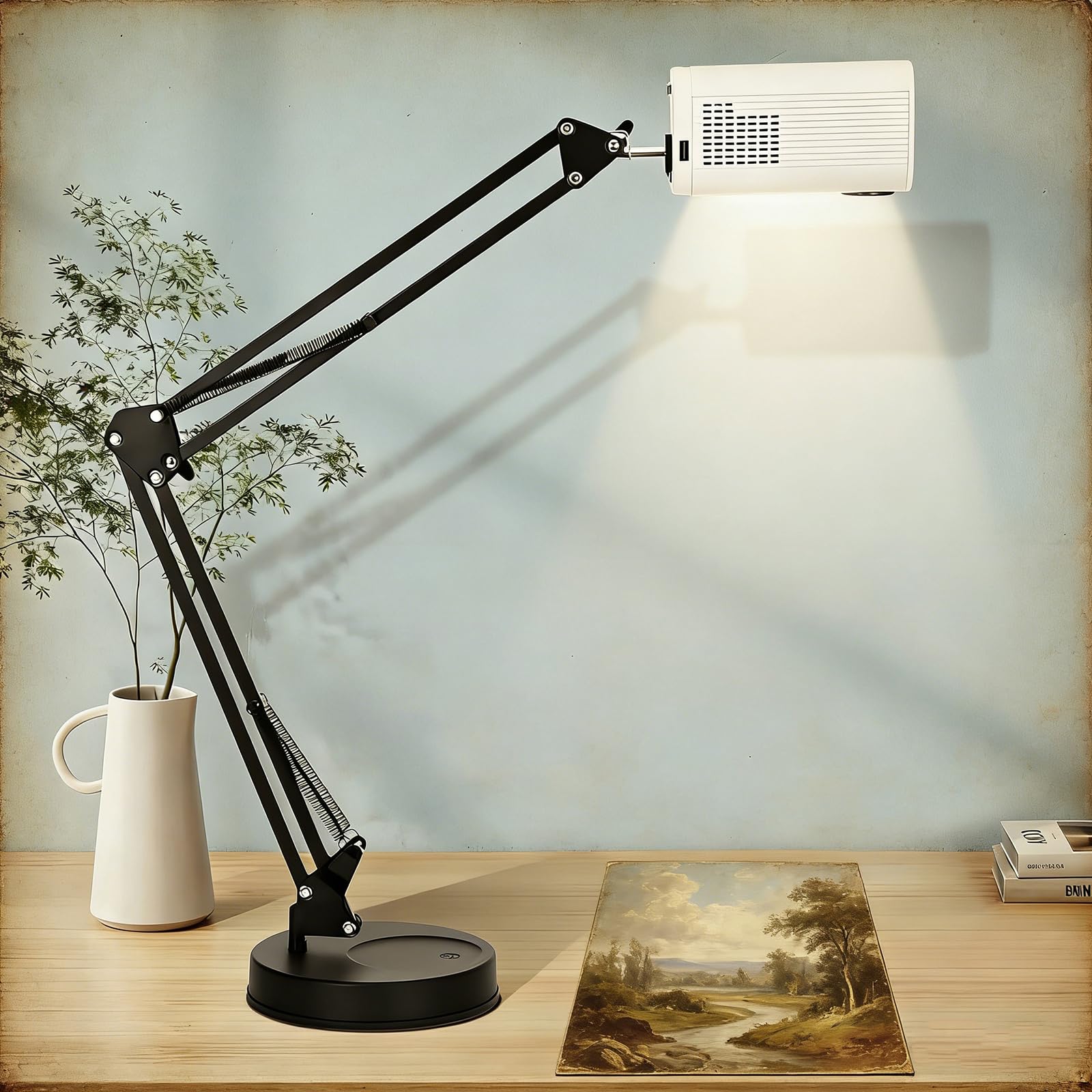 Kunstprojektor Zum Zeichnen Und Malen, Intelligenter Zeichenprojektor, WLAN- Und USB-anschluss, Ios/Android-unterstützung, Kabellose Projektion Für Desktop-Wand, Zum Abpausen, Für Kunstprojekte