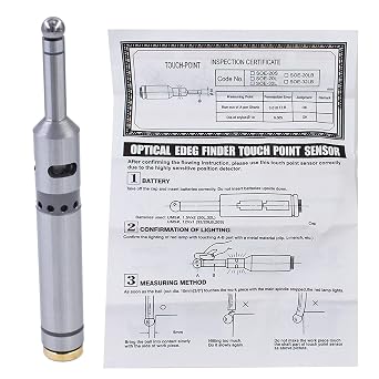 waltyotur Precision Electronic Optical Edge Finder Led Beep Touch Point Sensor Precision Locate Working for CNC Machine Milling