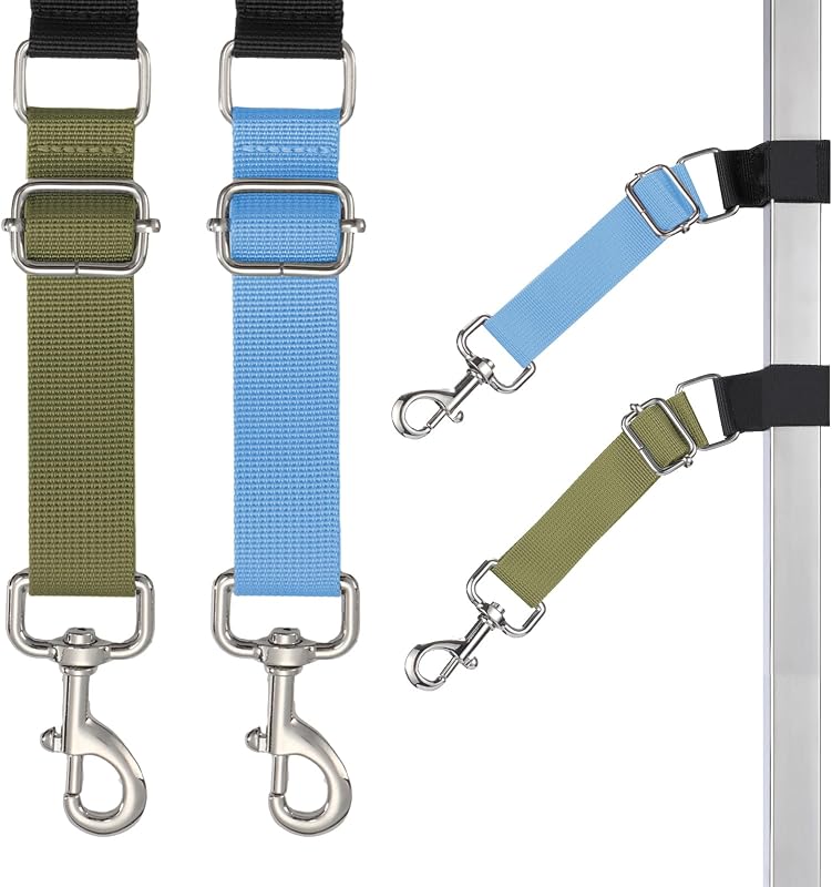 Extensor de Braço para Mesa de Tosa com Guias Ajustáveis para Cães FURSDOLY, Verde-Oliva e Azul-Claro