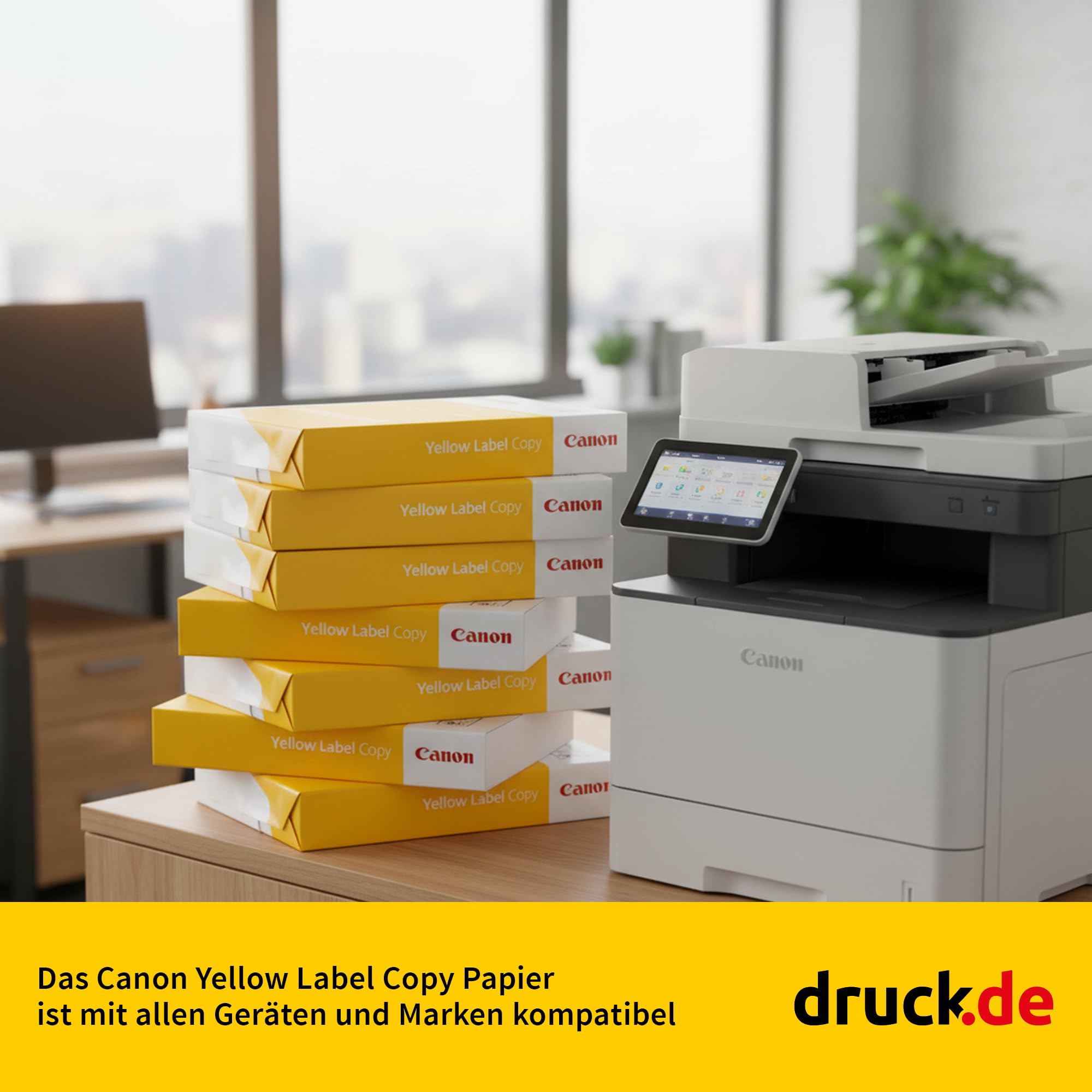 Canon Druckerpapier A4 Kopierpapier - CIE150-80 g/m² - 50.000 Blatt | Canon Druckerpapier und Kopierpapier DIN A4, 50.000 Blatt, 80 g/m², CIE150, weiß, Büro und Home Office