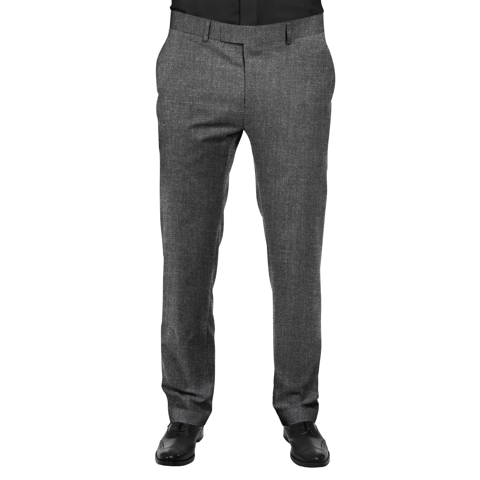 ruby fabrics linings Men's Unstitched 1.25 MTR Trouser Fabric (Worsted Grey, Free Size)-picture-32