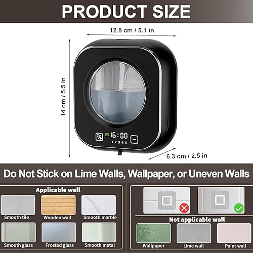 Miniatura 2 de Dispensador automático de jabón, dispensador de jabón de manos inteligente sin contacto de 10.2 fl oz, 5 niveles de jabón ajustables, dispensador de