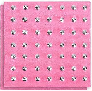Ear Piercing Studs Replacement Piercing Earrings Stainless Steel Round Clear Crystal Beaded Pins Pack for Adults 98-Count (Silver-Tone)