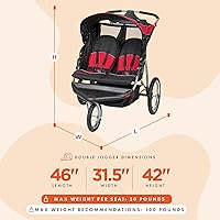 Vista 3 de Baby Trend Expedition® Cochecito Doble para Correr, Cantennial