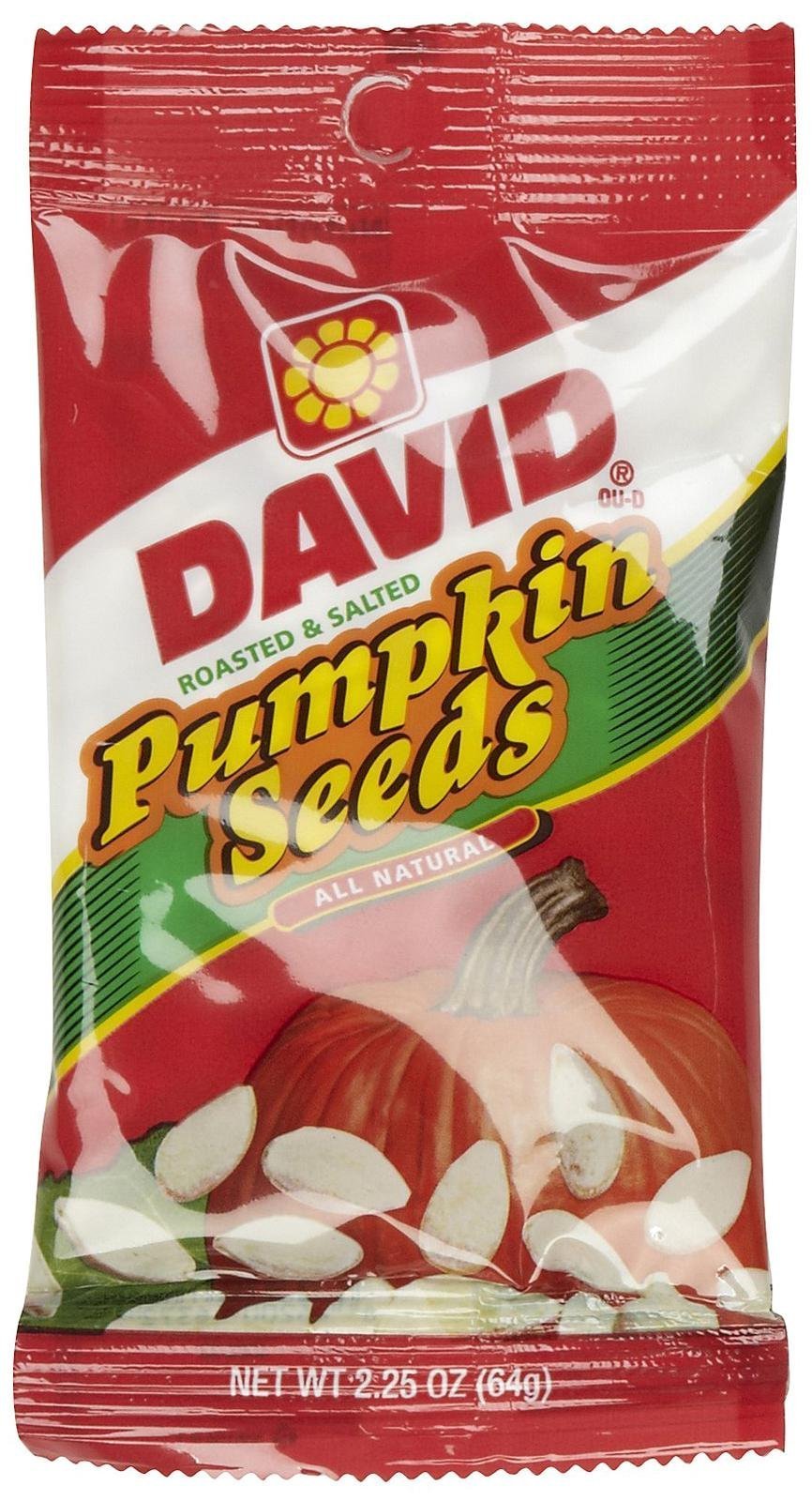 David Pumpkin Seeds - 2.25 oz - 12 pk