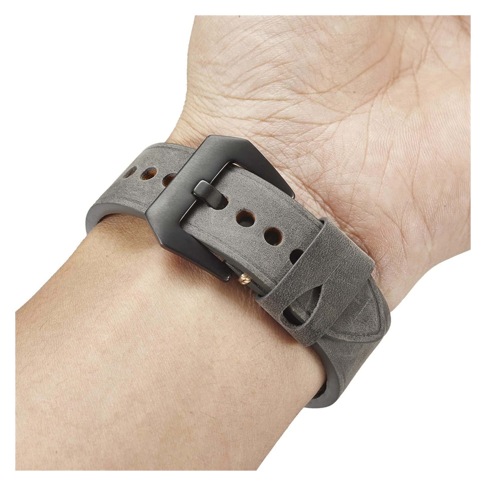 Herren-Uhrenarmband aus Leder, 22 mm, 24 mm, Vintage-Rindsleder-Uhrenarmband, Uhrenzubehör, langlebig
