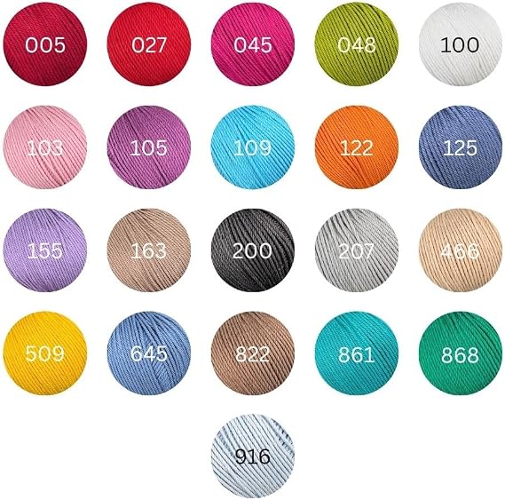 100% Cotton Double Knitting Yarn - Soft, Matte Finish - Lightweight & Breathable - Ideal for Summer Garments, Baby Items & Accessories - 50g - Simply Cotton DK 005 Azalea