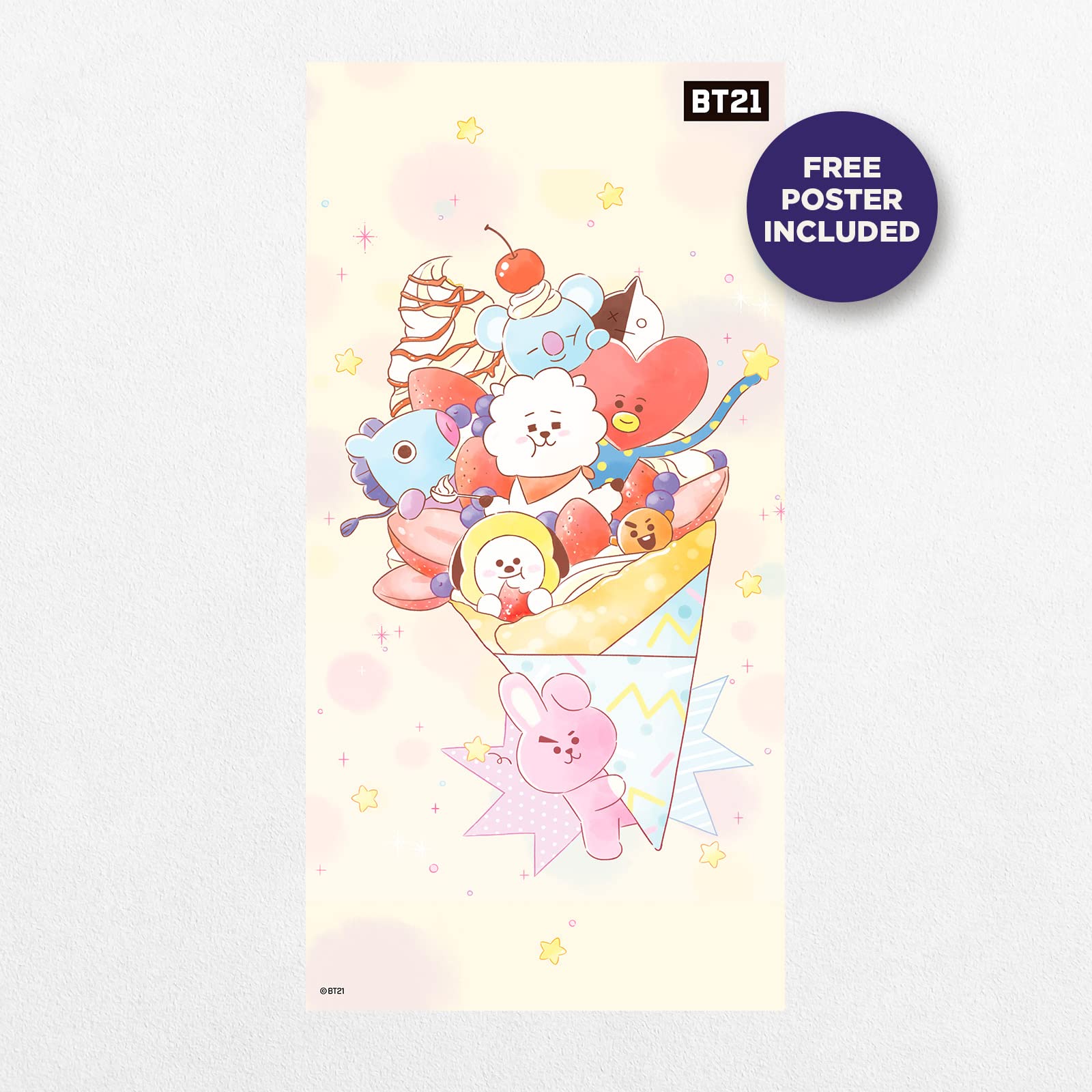 Grupo Erik BT21 Official Merchandise Wall Calendar 2023 12' x 12' FSC, Wandkalender - Image 3