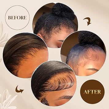 Edge Control Gel for Women Strong Hold Hair Braiding Gel Firm Hold, Hair Styling Wax Natural Edge Lock & Fixer for Women & Men Non-Greasy No Flaking (Edge Control Gel 4.2 Oz)
