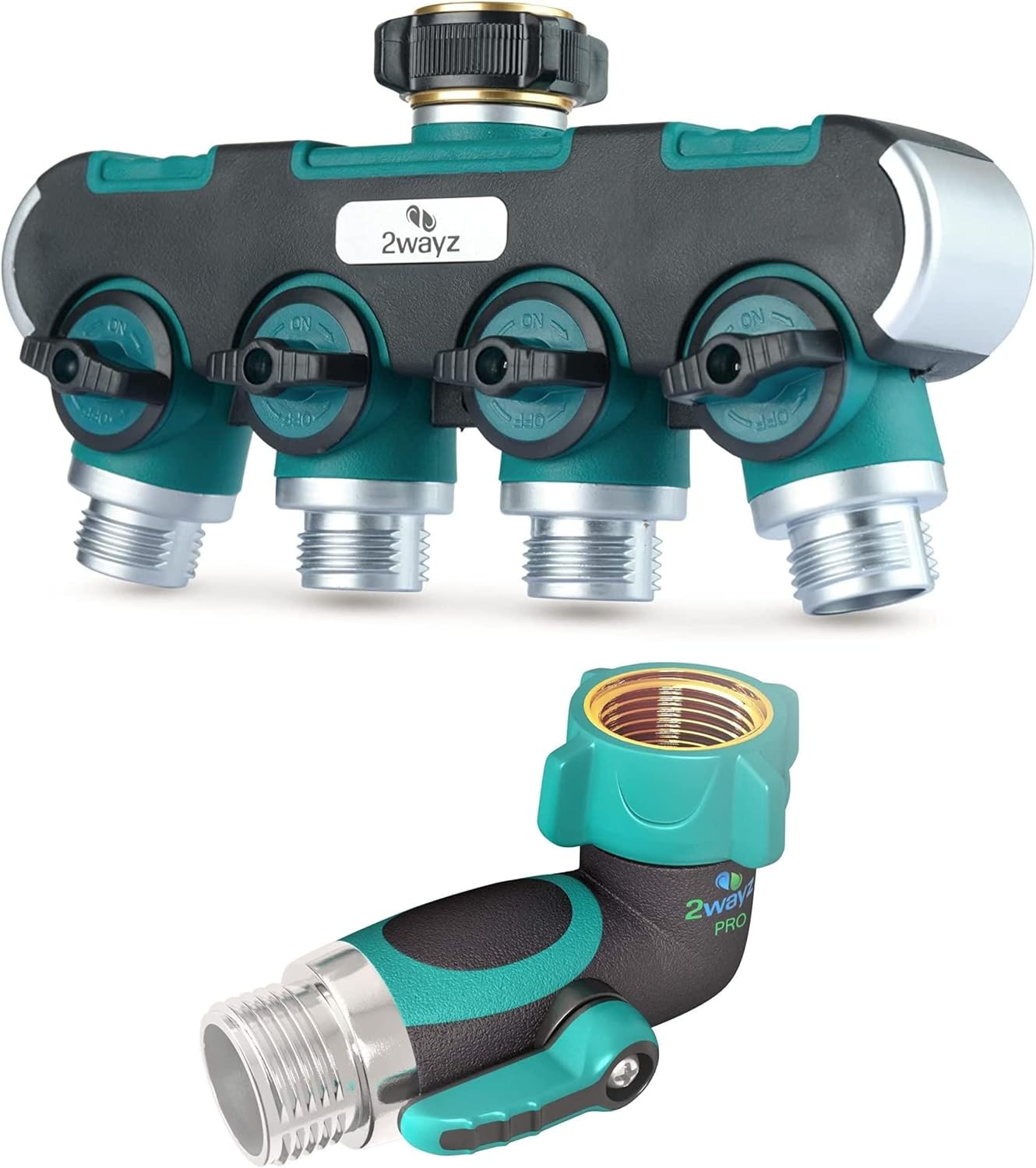 2wayz 90° Garden Hose Elbow, Hose Connector, Right Angle