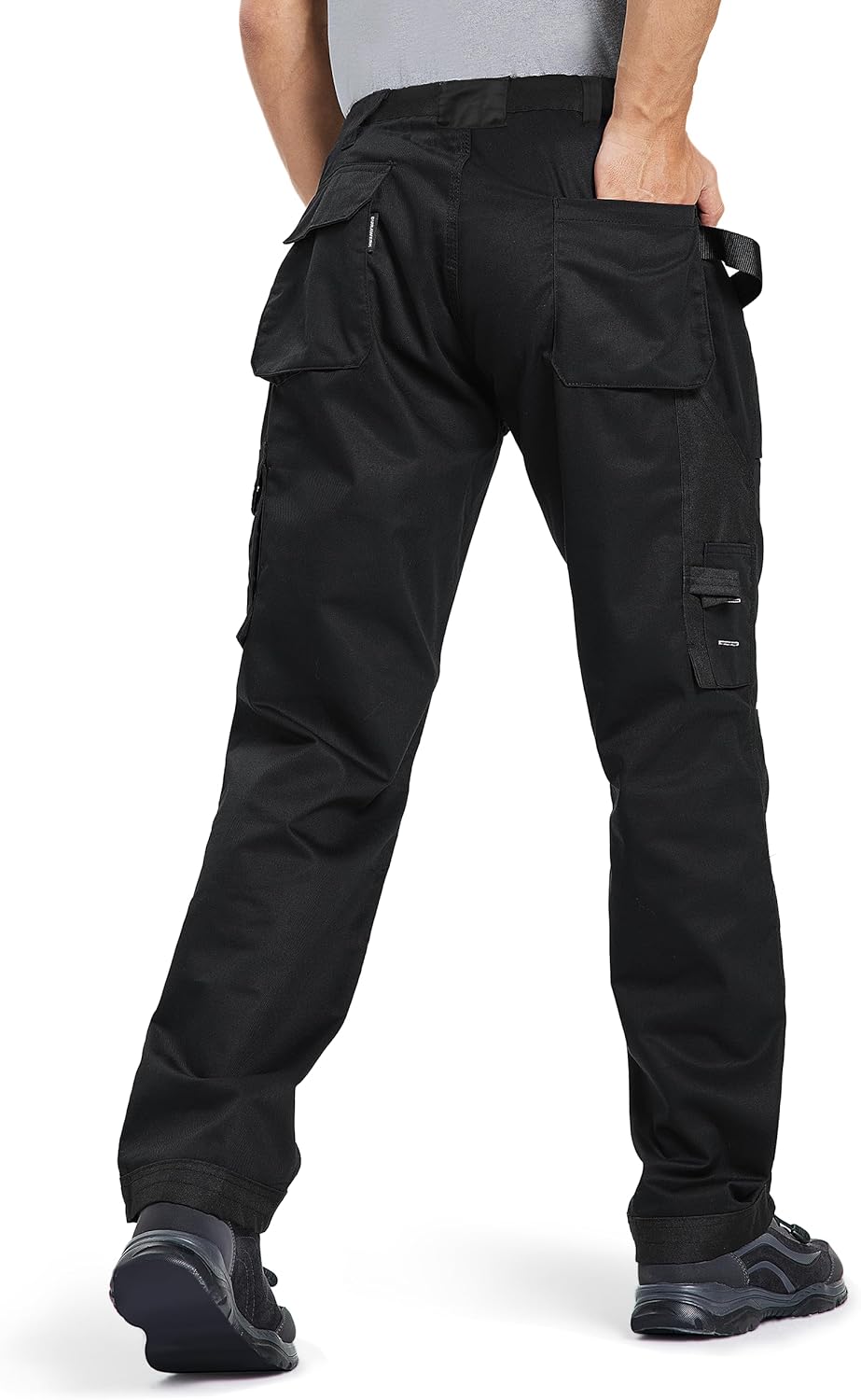 DURAWERK Men's Work Pants, Carpenter Pants with Reinforced Knee Pad Pockets & Knee Pads, Cargo Pants for Construction - Image 4