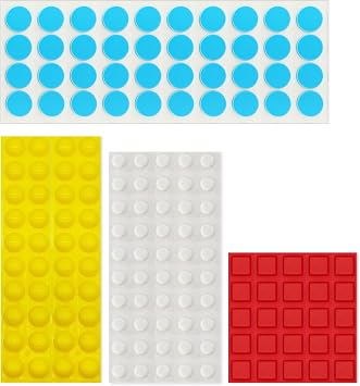 Bump Dots for Visually Impaired 155 Pcs Combo PackYellow,Blue,White,Red - Low Vision Aids Braille Stickers Raised Tactile Dots for Elderly, Blind