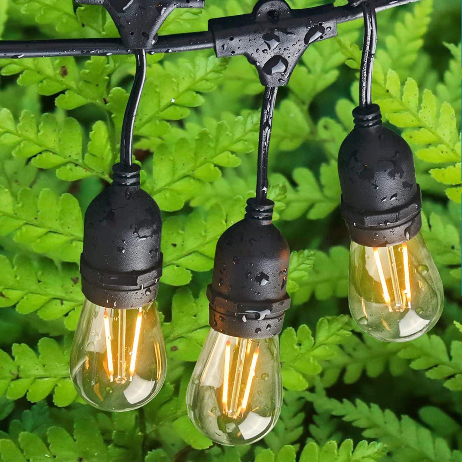 Buy Outdoor Edison Lights Commercial Weatherproof Patio Lights 48FT