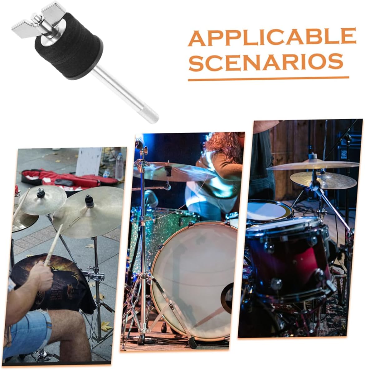 2Pcs Cymbals Stacking Mounting Tools for Drum Set Durable Alloy Fixing Arm Holder for Elevated Percussion Setup Versatile Cymbals Base Accessories