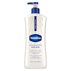 Vaseline Intensive Care Body Lotion Advanced Repair Unscented for Dry Skin Lotion Made with Ultra-Hydrating Lipids and Vaseline