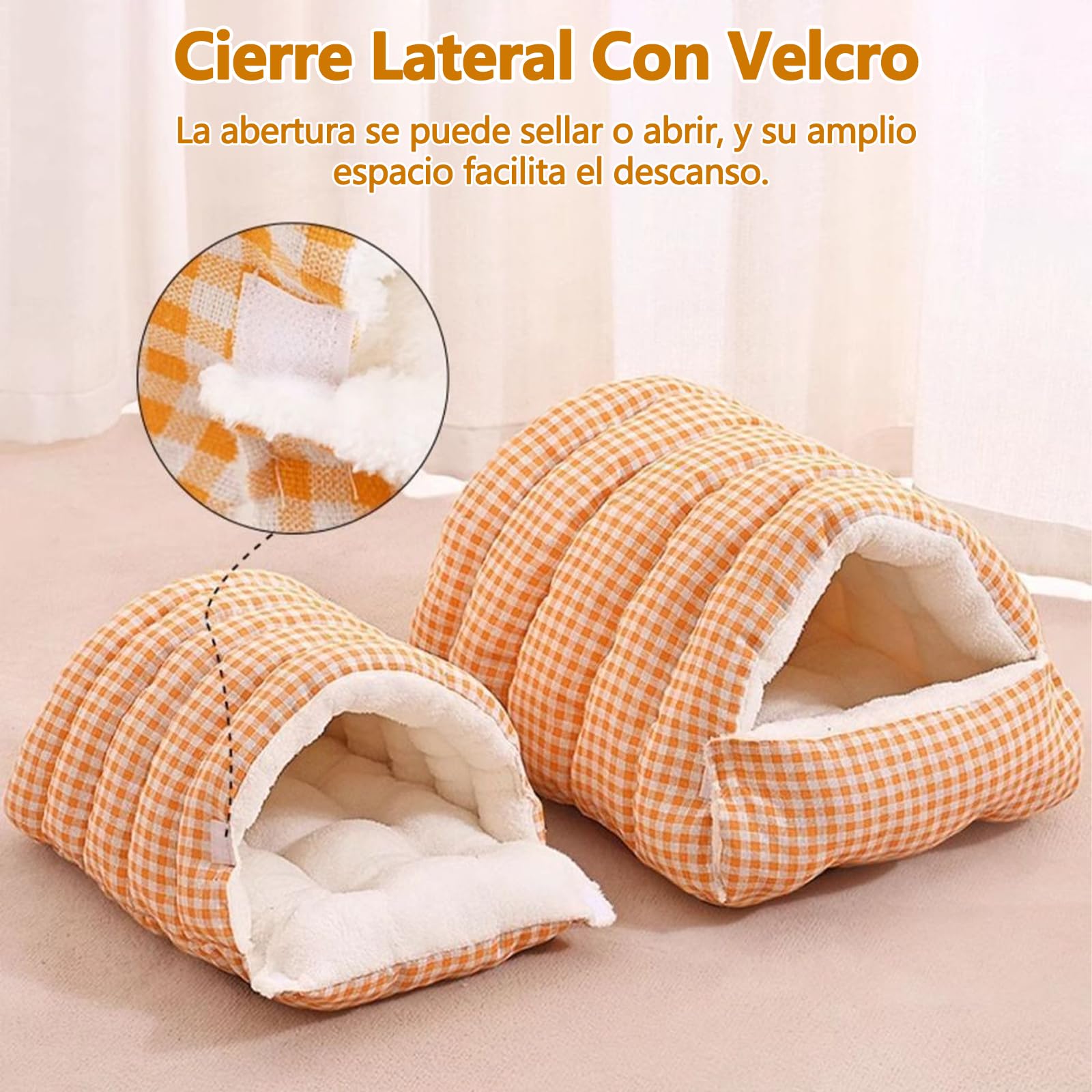 Galatée Cama para Gatos y Perros, Rellena De Algodón PP (L, Verde)