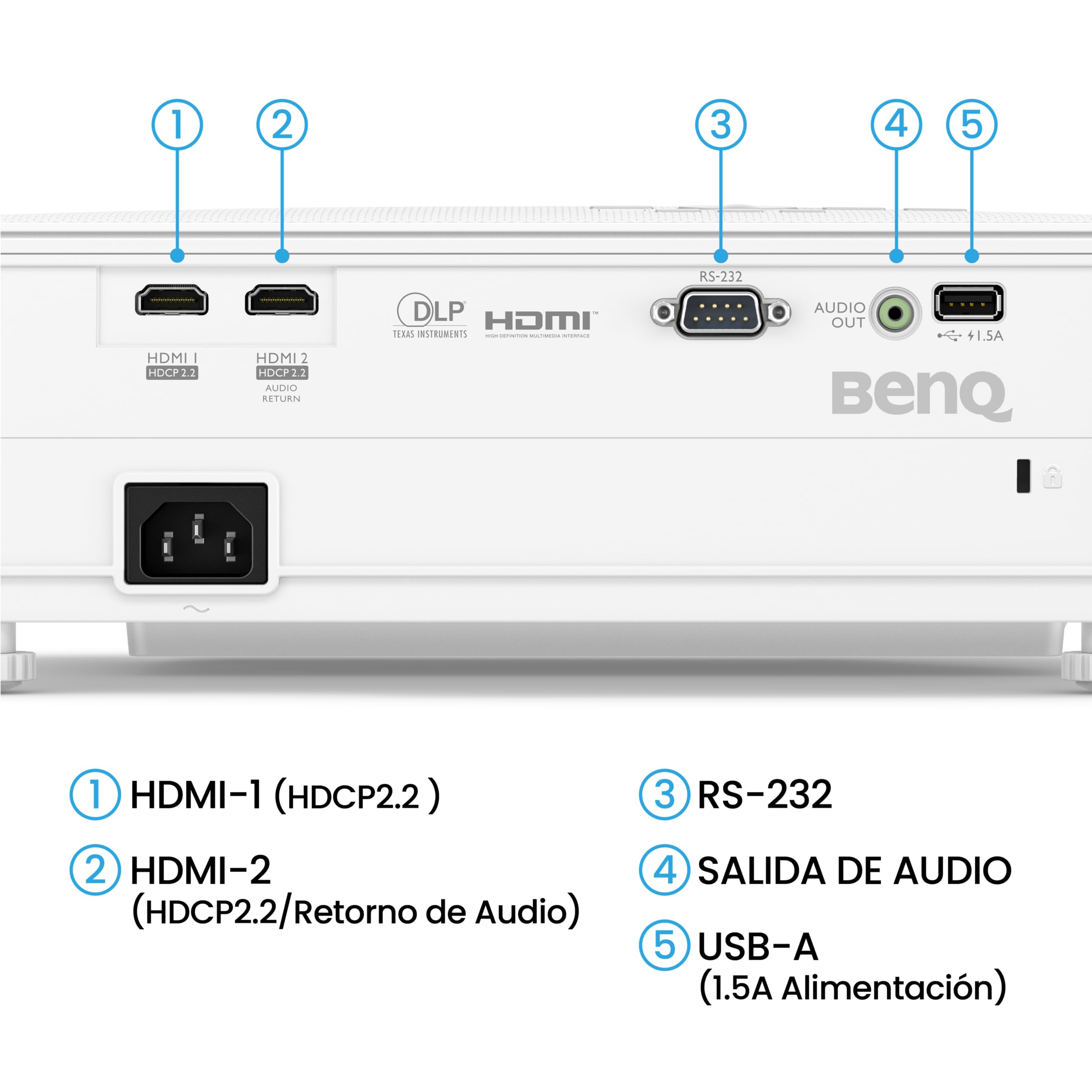 BenQ TK700ST 4K HDR 3000 Lumen Kurzdistanz-Film- und Gaming-Beamer mit 4 ms Reaktionszeit | 240 Hz Bildwiederholfrequenz | HDR10 & HLG | ARC/eARC-Unterstützung | 2D-Keystone-Korrektur | Bildrotation