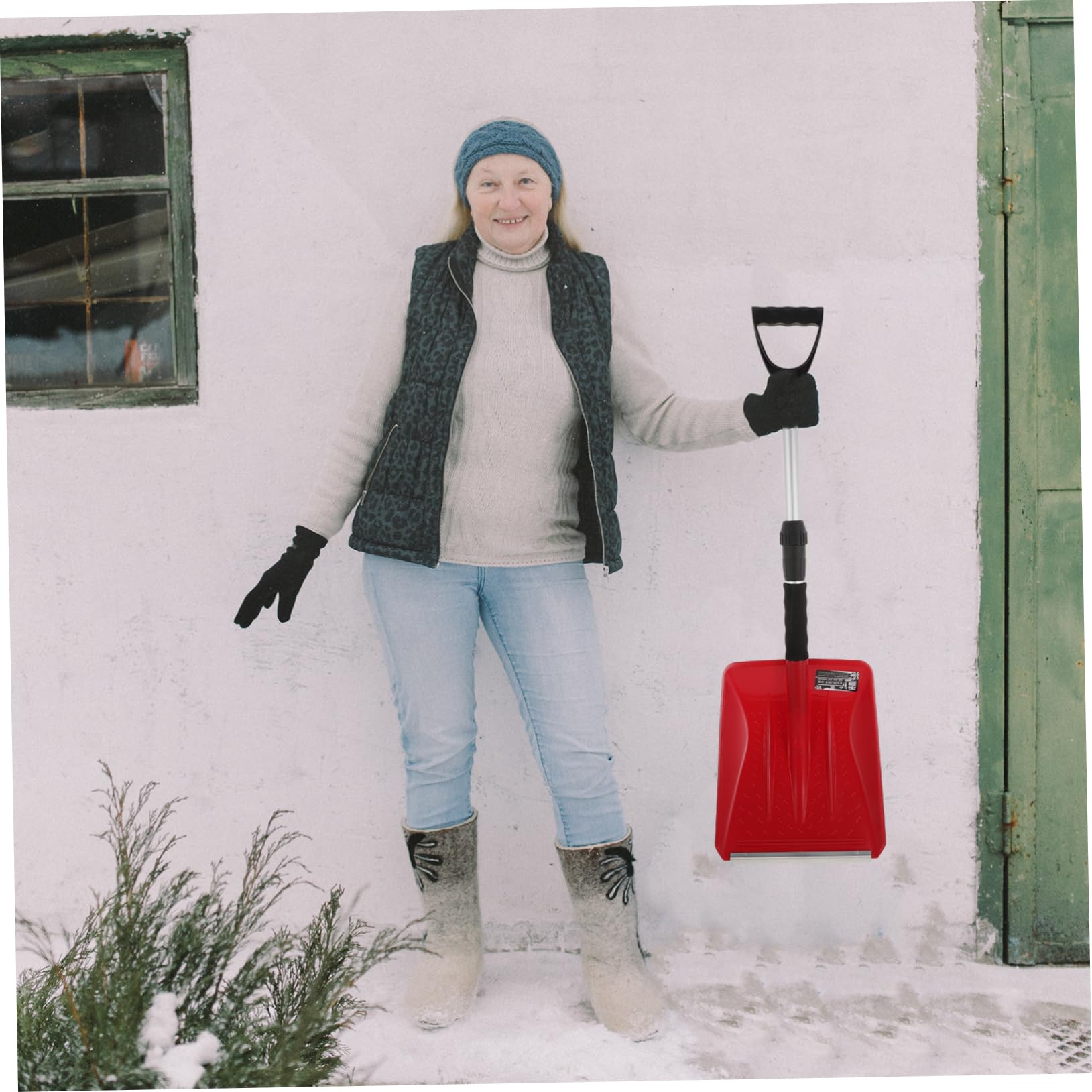 1stück Erweiterbare Schneeschaufel Tragbare Alu-Schaufel Für Schnee Und Eisentfernung Für Autos Camping Und Wintereinsätze Robustes Rostfreies Material Kompakt Und Leicht Zu