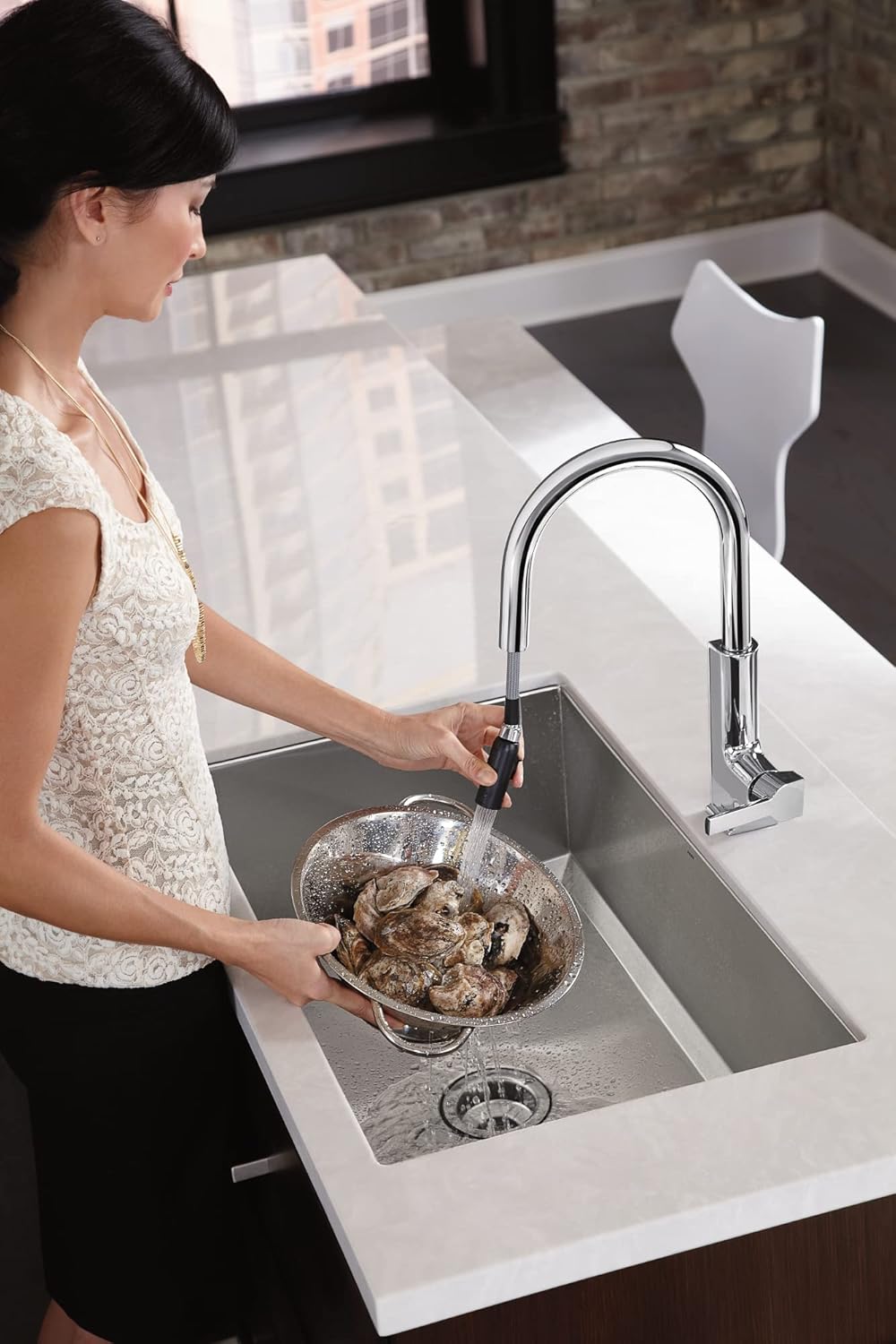 Flash Sale Buy 1 get 1 Moen S72308 STO One-Handle High Arc Pulldown Kitchen Faucet with Power Clean, Chrome 40% Off Discount Moen S72308 STO One-Handle High Arc Pulldown Kitchen Faucet with Power Clean, Chrome