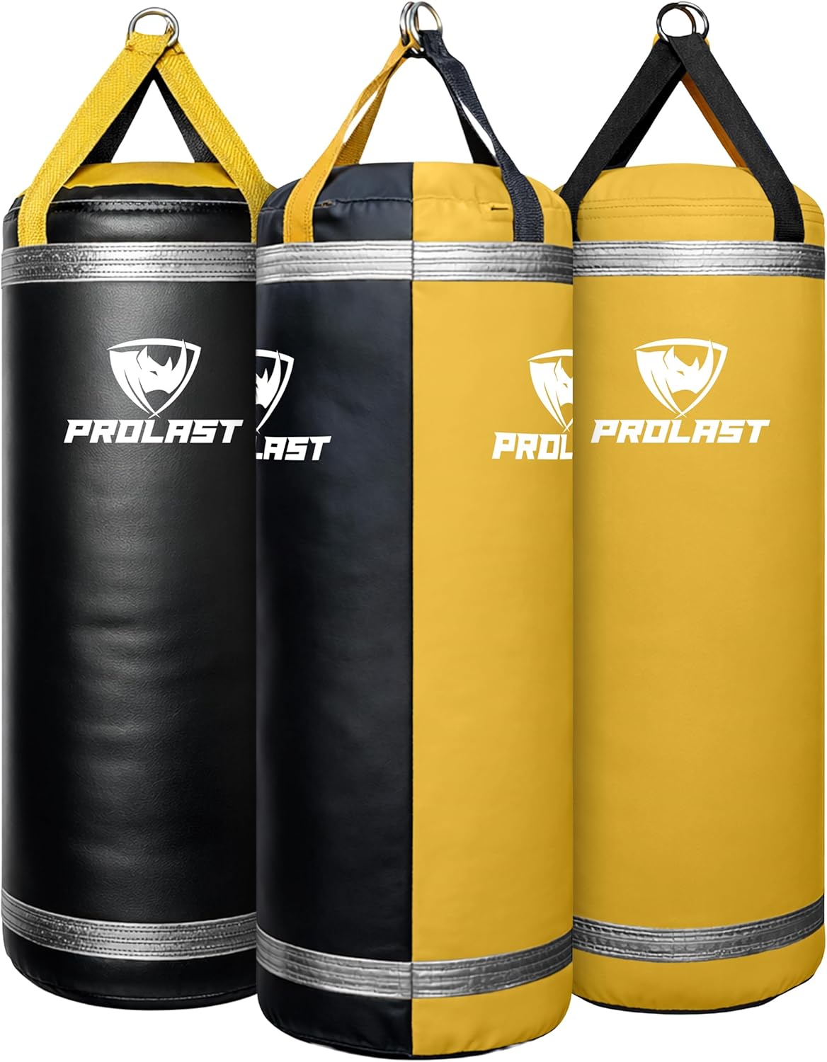 PROLAST 4Ft XL 135Lb Heavy Punching Kicking Bag for Adults, Boxing, MMA, Martial Arts, Muay Thai, Strength Training Equipment, Rhino Logo