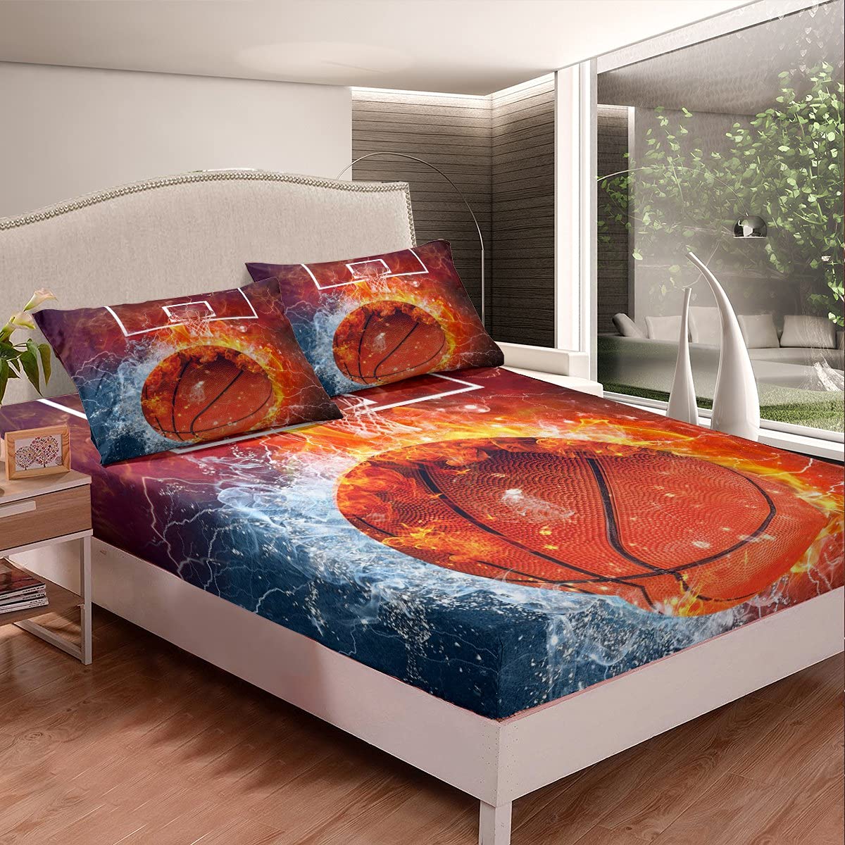 Loussiesd Set di biancheria da letto per bambini e ragazzi, con motivo