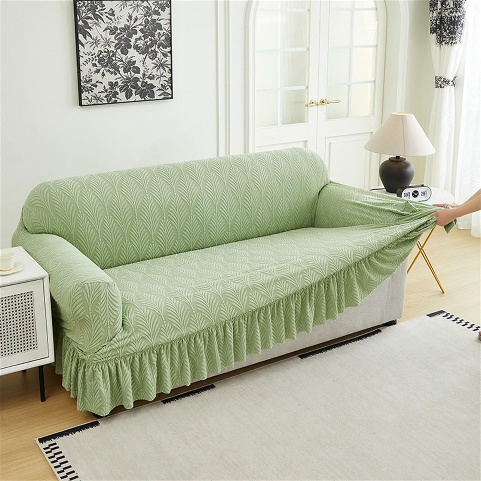 Housse de canapé extensible antidérapante universelle 2 places
