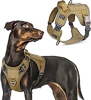 Vista 28 de rabbitgoo - Arnés táctico para perros grandes, chaleco de servicio militar sin tirones con asa y equipo Molle, fácil control para entrenar