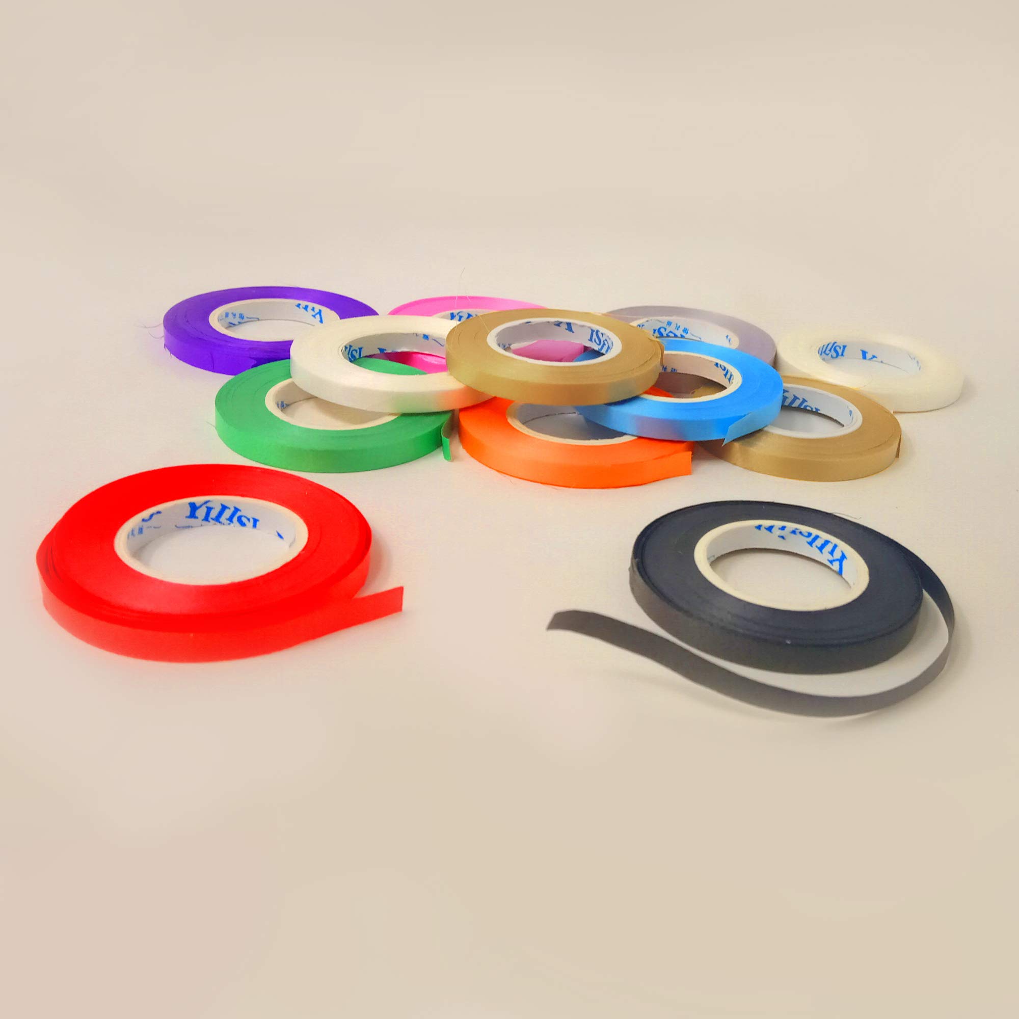 AMFIN® Curling Ribbons for Balloons,Multicolor Ribbons for Decoration - Multi (Pack 12)