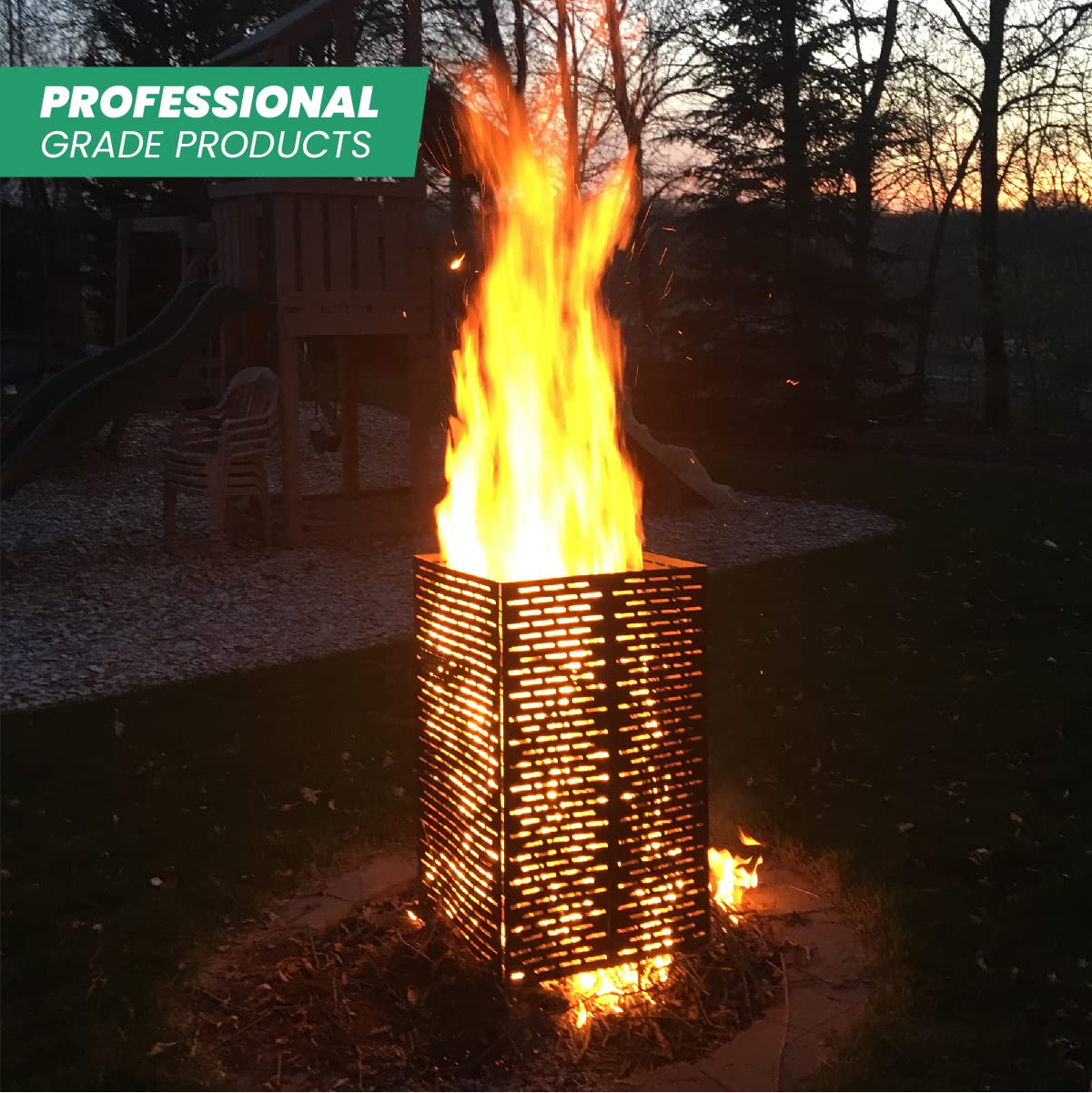 9900000 High Grade Stainless Steel Burn Barrel Incinerator Cage, 24" x 14" x 14",Large