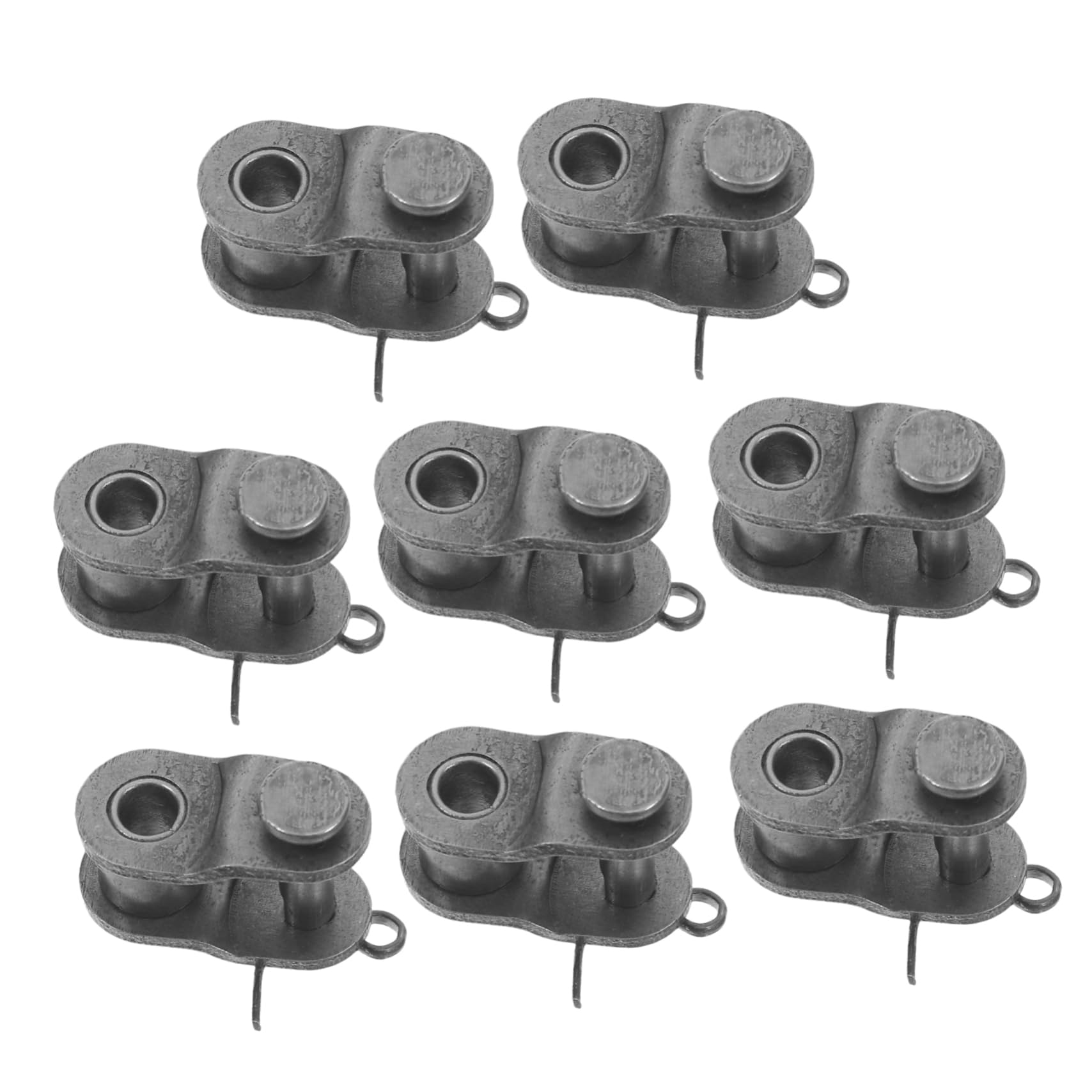 STOBAZA 8PCS Stainless Steel Offset Links for Chains Heavy Duty Split Connectors for Reliable Performance Suitable for Various Machinery and Motorcycles Enhanced Stability and Adaptable