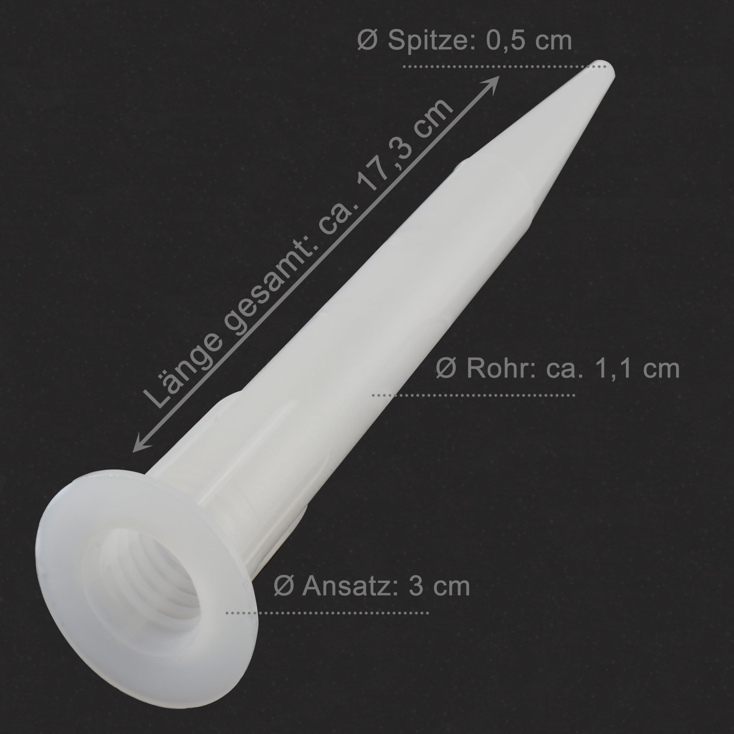 Sika Ugello extra lungo, punte per cartucce Sika | anche per silicone | trasparente, lunghezza circa 17,5 cm / 1 pezzo