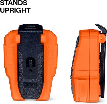 KLEIN TOOLS AEPWS1 Wearable Bluetooth Speaker, Built-in Mic for Hands-Free Music and Calls, Portable, Waterproof IP67, Magnetic and Clip-On Jobsite Mini Speaker
