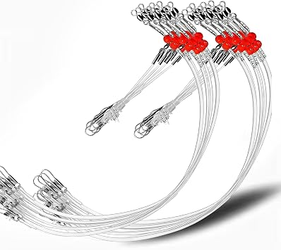 YOTO Fishing Leaders,Saltwater Tackle Rig with Swivels Snap, High-Strength Fishing Wire Gear Equipment for Lures Bait Or Hooks,1Arm and 2Arm