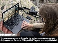 Vista 5 de Samsung T9 - SSD portátil de 4 TB, unidad externa de estado sólido USB 3.2 Gen 2x2, velocidades de lectura secuencial de hasta 2,000 MB/s para Negro