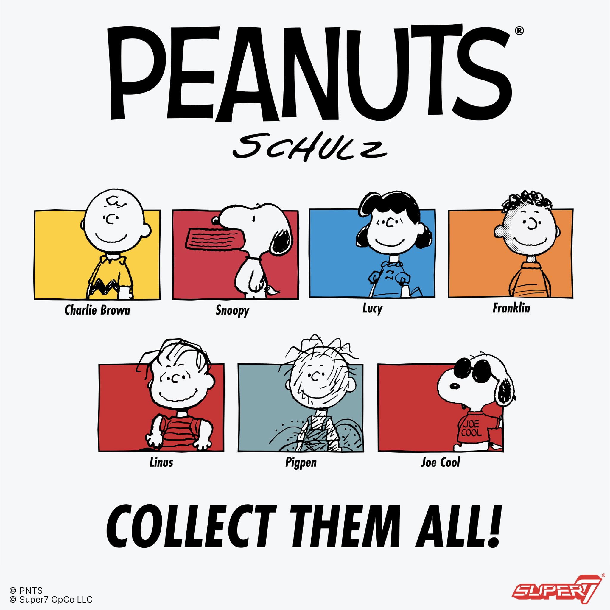 Amazon.com: Super7 Reaction Figure Peanuts Joe Cool Snoopy - 3.75