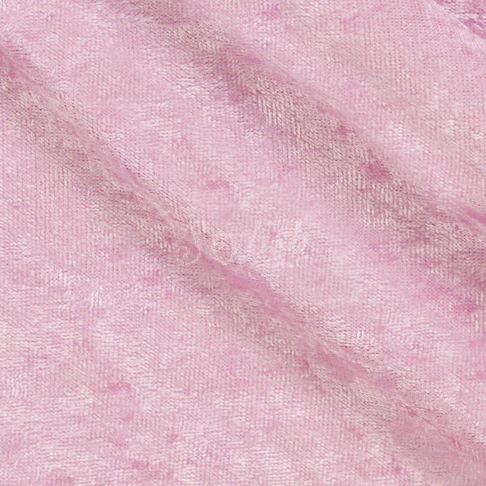 Crushed Panne Velour Fabric Pink by The Yard or Wholesale - 1 Yard