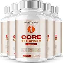 Core Strength Supplement Pills, Core Strength Capsules - All Natural Formula to Fortify Bones, Movement & Bolster Flexibility, CoreStrength Premium Health & Wellness Support Reviews (5 Pack)