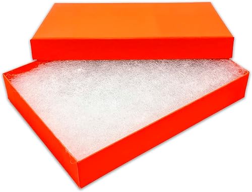 Miniatura 29 de TheDisplayGuys - Paquete de 25 cajas de regalo de cartón kraft #53 con relleno y tapa de algodón, lavanda clara, (5.4 x 3.9 x 1.0 pulgadas)