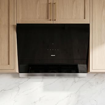 ROBAM 30 Inch Range Hood, 800 CFM Vent Exhaust Fan, Quiet Brushless Motor, Gesture & Touch Control, Wash-Free Filter, LED Lights, Ducted Wall Mount or Under Cabinet, Easy-Clean Kitchen Vent Hood A671